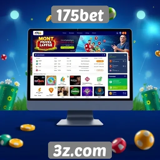 Interface e usabilidade do site 175bet para usuários